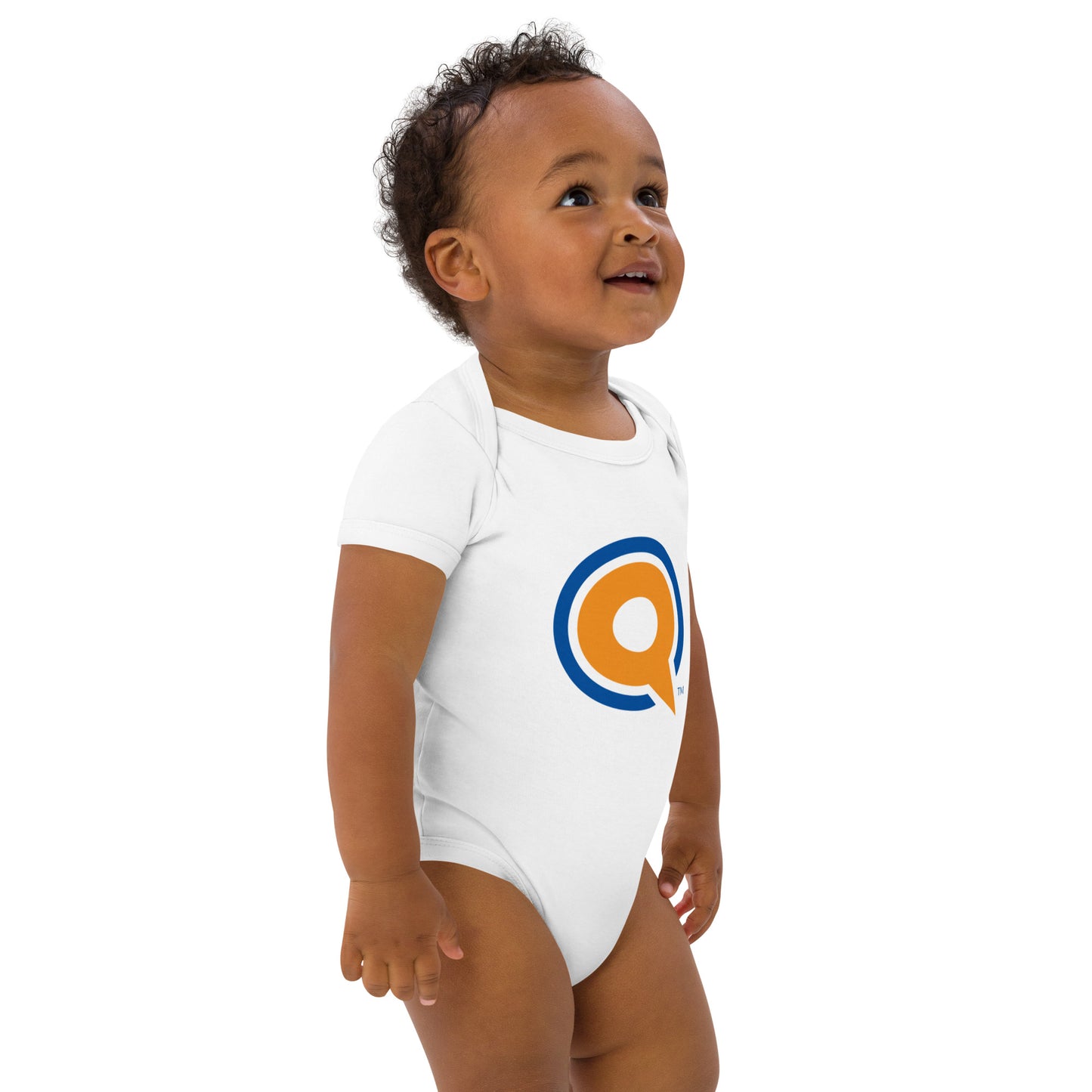 Yaqeen Q Baby Onesie in White
