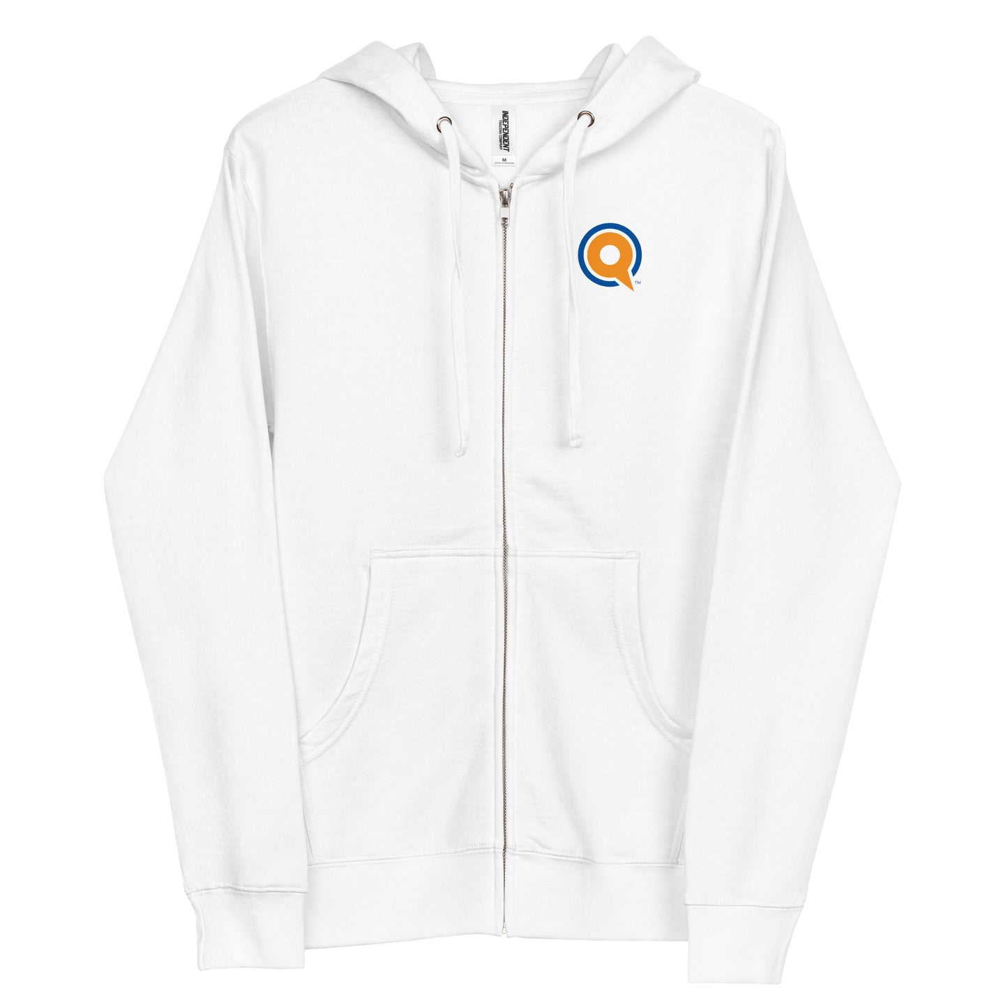 Yaqeen Q Zip-Up Hoodie in White
