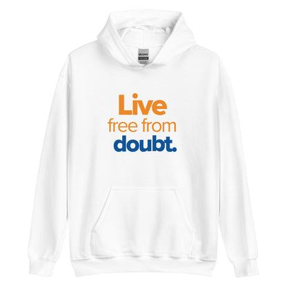 Free from Doubt Hoodie - Limited Edition in White
