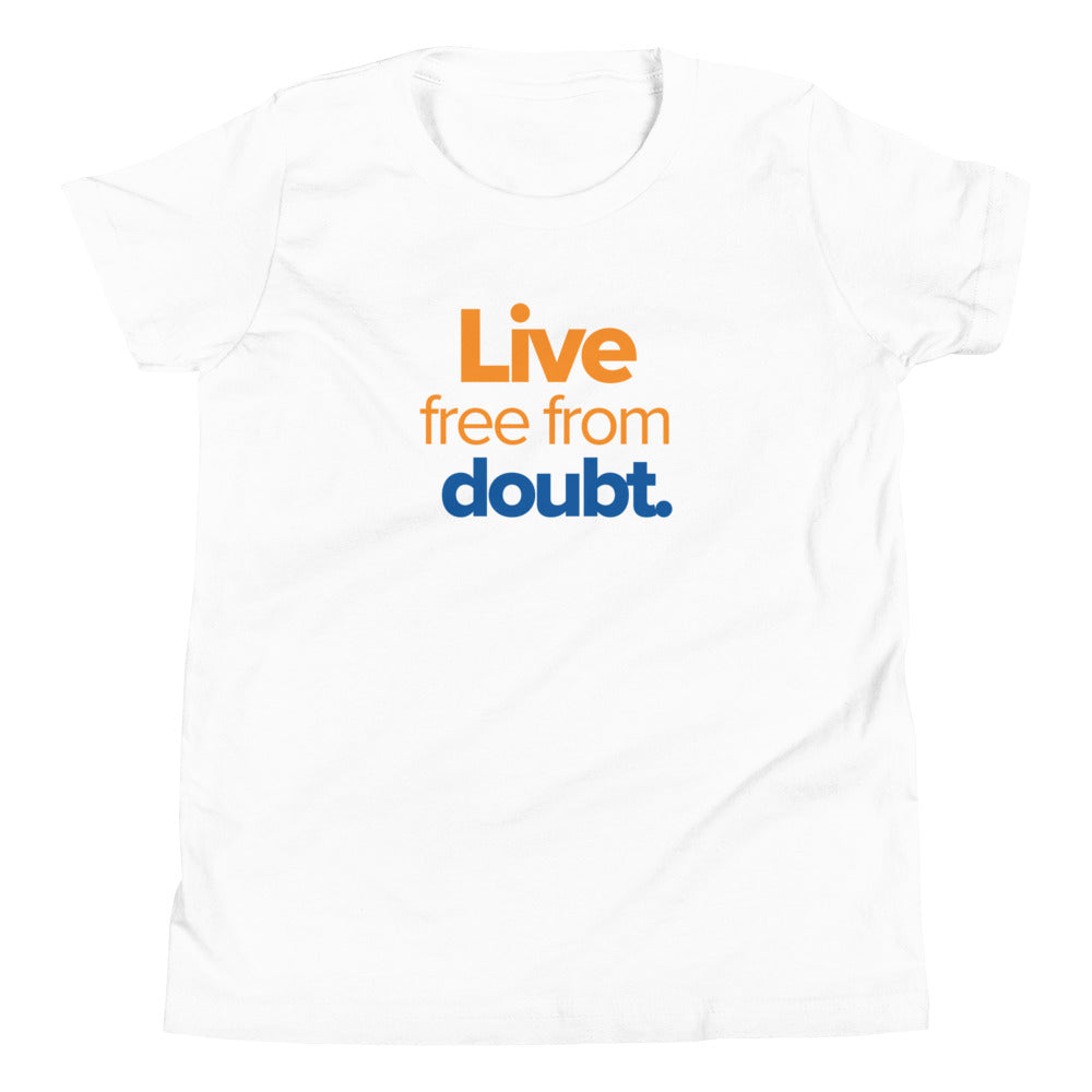 Free from Doubt Youth T-Shirt - Limited Edition in White